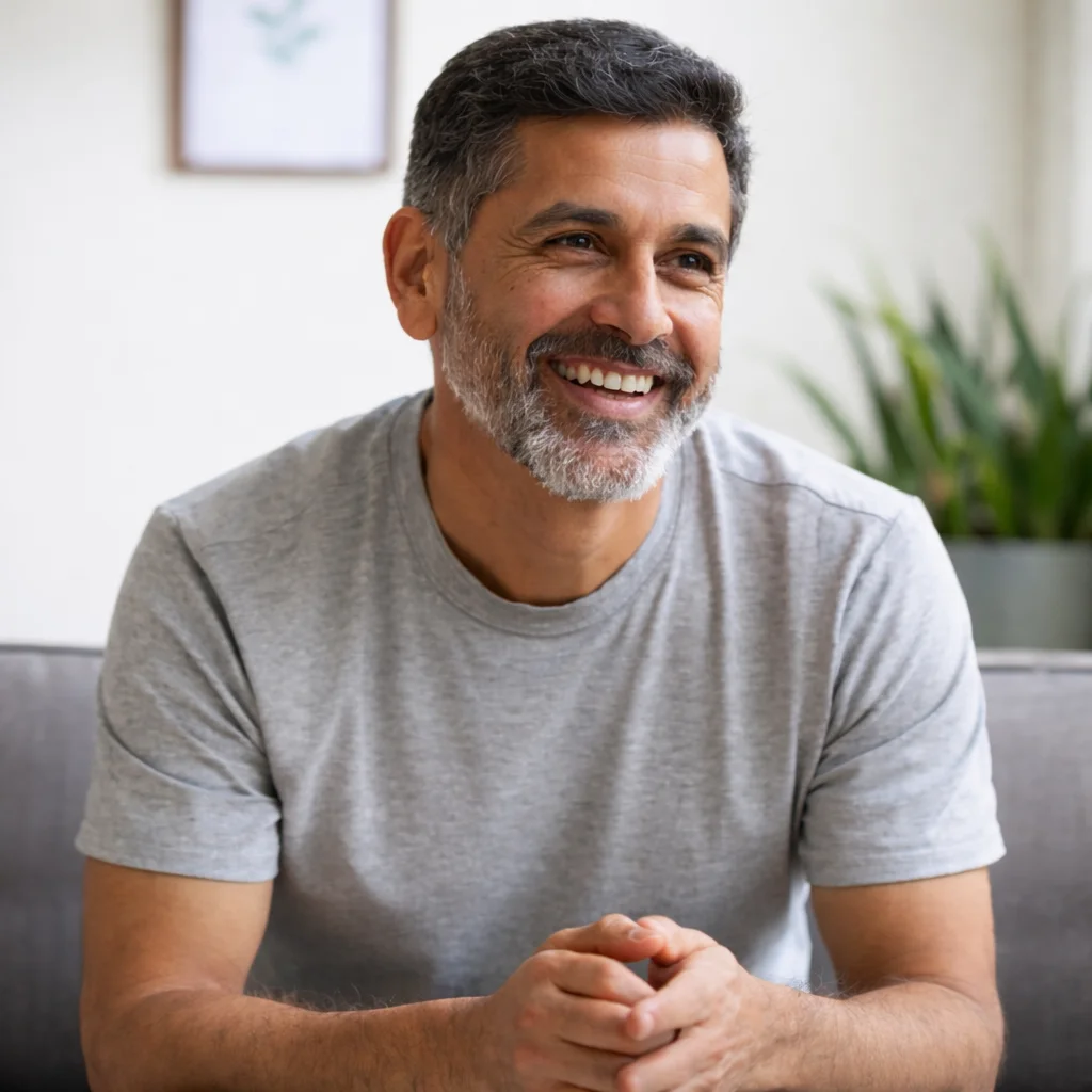 Businessman talking to someone