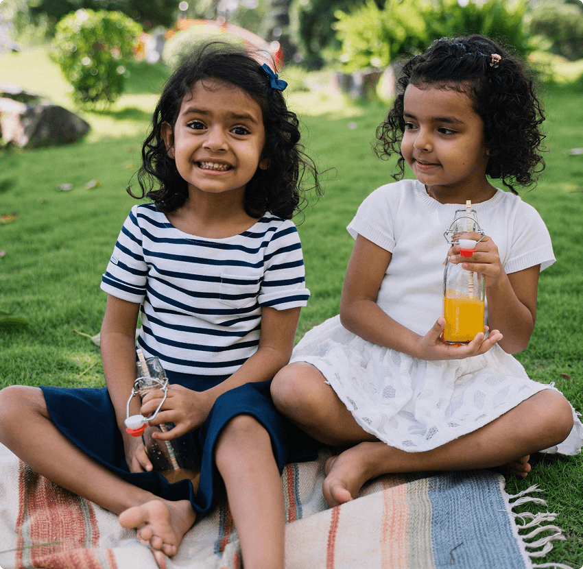 Kids enjoying at the park